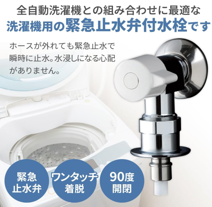 TOTO 洗濯機用水栓(緊急止水弁付)TW11R